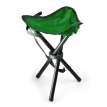 prenosná kempovacia stolička, rybárska, 500 g, zeleno-čierna
