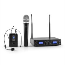 Duett Pro V3, 2-kanálový UHF bezdrôtový mikrofónový set, dosah 50 m