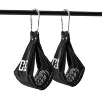 Armlug Ab Slings, max. 120 kg, čierna, tréningové ramenné opierky, karabínkové háky