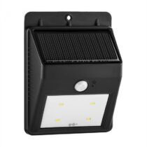 Solarlux, solárne vonkajšie svetlo, hlásič pohybu, 4 LED, teplé biele, bezdrôtové