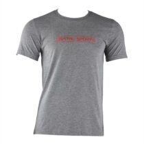 tréningové tričko pre mužov, sivé melírované, veľkosť S