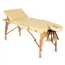 MT 500, béžový, masážny stôl, 210 cm, 200 kg, sklápací, jemný povrch, taška