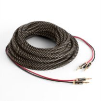 reproduktorový kábel, OFC, medený, 2 x 3,5 mm², 5 m, textilný obal, štandardizovaný
