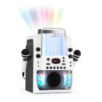 Kara Liquida BT karaoke zariadenie, svetelná show, vodná fontána, bluetooth, biela/sivá farba