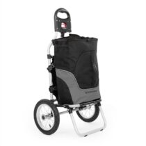 Carry Grey, cyklovozík, vozík za bicykel, ručný vozík, max. nosnosť 20 kg, čierno-sivý