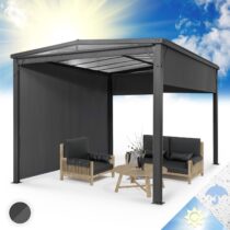 Blumfeldt Pantheon Cortina Solid Sky pergola