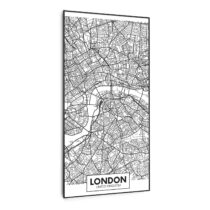 Wonderwall Air Art Smart, infračervený ohrievač, mapa mesta Londýn