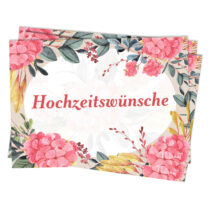 Svadobné pohľadnice s blahoželaním v nemeckom jazyku