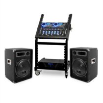 DJ PA sada Neptun Palace 1 x 4-kanálový mix + 1 x kontrolér 2 x reproduktor + 1 x zosilňovač + 1 x r...