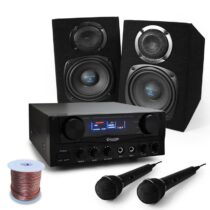 Karaoke set Pony´s Ranch 2 x reproduktor + 1 x zosilňovač + 2 x mikrofón