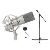 Mikrofónový set 1 x mikrofón + 1 x stojan + 1 x pop filter