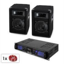 DJ PA sada SPL MP3 2 x reproduktor + 1 x zosilňovač