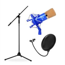 Mikrofónový set + stojan + mikrofón + pop filter