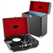 Peggy Sue Record Collector Set black | retro gramofón | kufrík na gramofónové platne