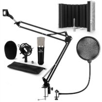 CMO003 V5, čierna, mikrofónová sada, kondenzátorový mikrofón, mikrofónové rameno, XLR